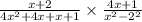 \frac{x+2}{4x^2+4x+x+1}\times \frac{4x+1}{x^2-2^2}