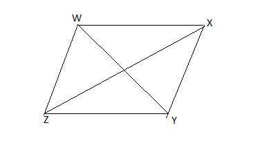 The area of parallelogram wxyz is approximately 45 square units. trigonometric area formula:  area =