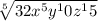 \sqrt[5]{32x^5y^10z^15}