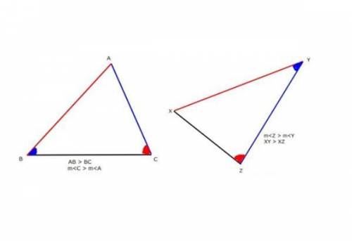 Complete this sentence:  the longest side of a triangle is always opposite the  a. second-longest si
