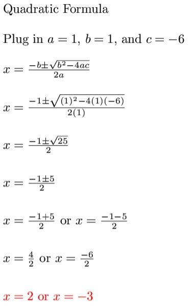Ihave to solve them two ways by factoring and quadratic formula