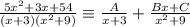 \frac{5x^2+3x+54}{(x+3)(x^2+9)} \equiv \frac{A}{x+3}+\frac{Bx+C}{x^2+9}