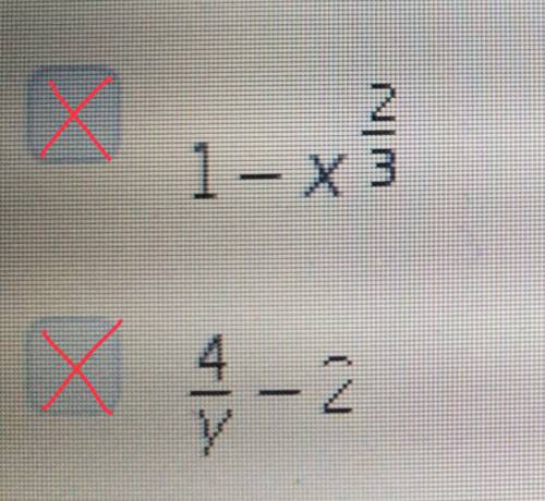 Which expressions are not polynomials?