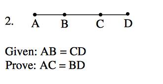 Given: AB = CD Prove: AC = BD