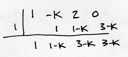 If x − 1 is a factor of x3 – kx2 + 2x, what is the value of k?