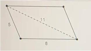 Using heron’s formula, calculate the area of the parallelogram to the nearest tenth of a square unit