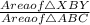 \frac{Area of \triangle XBY}{Area of \triangle ABC}