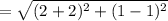 =\sqrt{(2+2)^2+(1-1)^2}