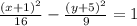 \frac{(x+1)^2}{16}-\frac{(y+5)^2}{9}=1
