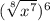 (\sqrt[8]{x^7} )^{6}