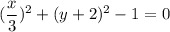 (\dfrac{x}{3})^{2}+(y+2)^{2}-1=0