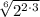 \sqrt[6]{2^{2 \cdot 3}}