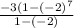 \frac{-3(1-(-2)^7}{1-(-2)}