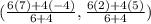 (\frac{6(7)+4(-4)}{6+4}, \frac{6(2)+4(5)}{6+4})
