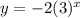 y= -2(3)^x