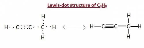 Draw the lewis structure for the molecule c3h4. how many sigma and pi bonds does it contain?