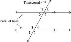 Find the measures of all angles formed by line a parallel to line b with transversal m, if:  e the d