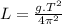 L= \frac{g.T^2}{4\pi^2}