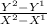 \frac{Y^2-Y^1}{X^2-X^1}