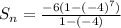 S_n = \frac{-6(1-(-4)^7)}{1-(-4)}