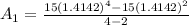 A_1=\frac{15(1.4142)^{4}-15(1.4142)^{2}}{4-2}