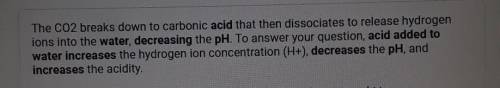 Complete the sentence. when an acid is added to water, hydrogen ions  increase decrease stay the sam