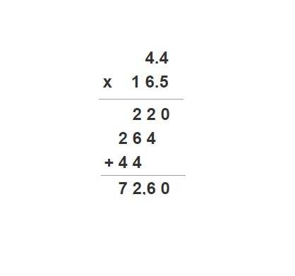What is 4 and 2/5 multiplied by 16.5