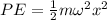 PE = \frac{1}{2}m\omega^2x^2