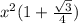 x^{2}(1+\frac {\sqrt {3}}{4})