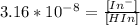3.16*10^-^8=\frac{[In^-]}{[HIn]}