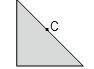 Where is the circumcenter of this triangle located?  on a side of the triangle outside the triangle