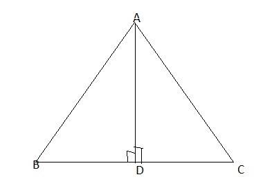 In a triangle abc, ad is drawn perpendicular to bc.  prove that ab2 - bd2 = ac2 - cd2.