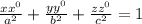 \frac{xx^0}{a^2} + \frac{yy^0}{b^2} + \frac{zz^0}{c^2} = 1