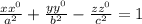 \frac{xx^0}{a^2} + \frac{yy^0}{b^2} - \frac{zz^0}{c^2} = 1