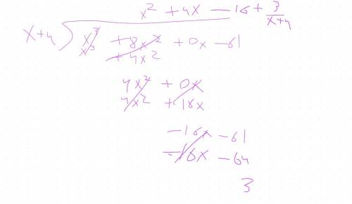 Find the quotient and remainder using long division.
