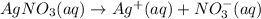 AgNO_3(aq)\rightarrow Ag^+(aq)+NO_{3}^-(aq)