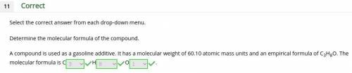 Determine the molecular formula of the compound. a compound is used as a gasoline additive. it has a