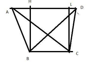 In quadrilateral abcd, aabd: aacd=1: 2. if bh is an altitude in △abd and cl is an altitude in △acd,