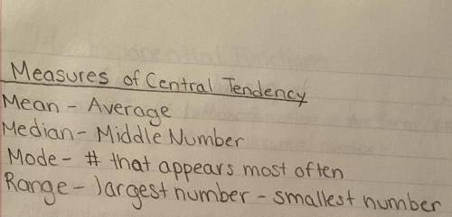 What are measures of central tendency