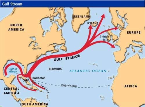 Which statements about the gulf stream are true?  choose all answers that are correct. the gulf stre