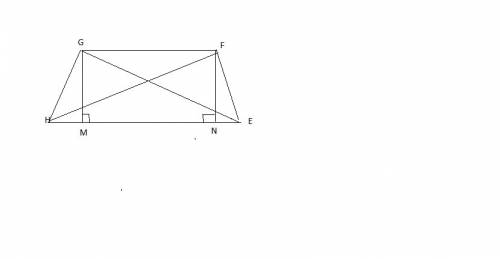 Given:  isosceles trapezoid efgh prove:  δfhe ≅ δgeh it is given that trapezoid efgh is an isosceles