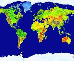 Review the climate map and determine which area is least likely to have a large population