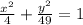 \frac{x^2}{4} +\frac{y^2}{49} =1