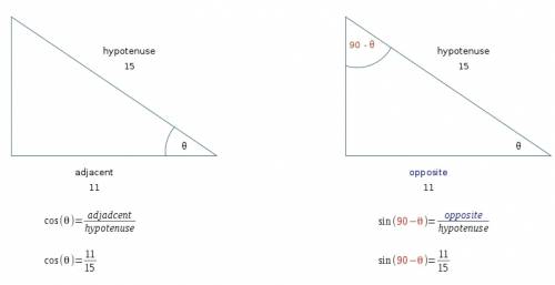 Express as a function of a different angle 0 cos(157)