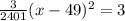\frac{3}{2401}(x-49)^2=3