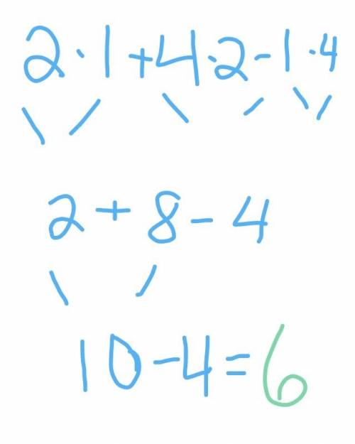 What is the value of 2x + y2 − xy for x = 1 and y = 4?  a. 14 b. 2 c. 6 d. 22