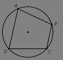 Given:  quadrilateral abcd inscribed in a circle prove:  ∠a and ∠c are supplementary, ∠b and ∠d are