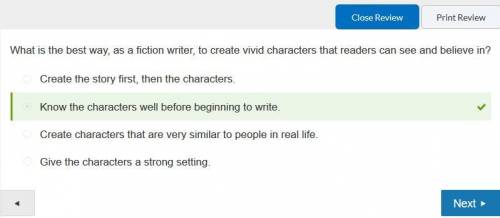 As a fiction writer. which is a good way to create vivid characters that readers can see and believe