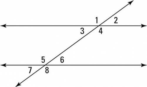 Consider parallel lines cut by a transversal. explain which theorems, definitions, or combinations o