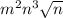 m^{2} n^{3} \sqrt{n}